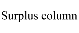 SURPLUS COLUMN trademark