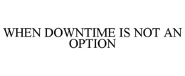 WHEN DOWNTIME IS NOT AN OPTION trademark