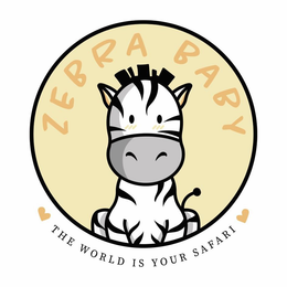 ZEBRA BABY THE WORLD IS YOUR SAFARI trademark