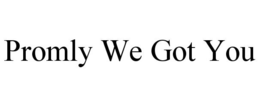 PROMLY WE GOT YOU trademark