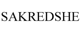 SAKREDSHE trademark