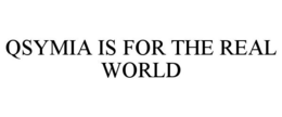QSYMIA IS FOR THE REAL WORLD trademark