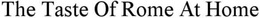 THE TASTE OF ROME AT HOME trademark