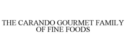 THE CARANDO GOURMET FAMILY OF FINE FOODS trademark