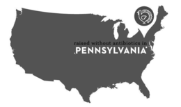 RAISED WITHOUT ANTIBIOTICS IN PENNSYLVANIA trademark