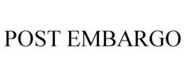 POST EMBARGO trademark