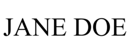 JANE DOE trademark