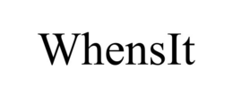 WHENSIT trademark