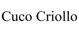 CUCO CRIOLLO trademark