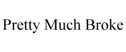 PRETTY MUCH BROKE trademark
