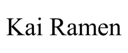KAI RAMEN trademark