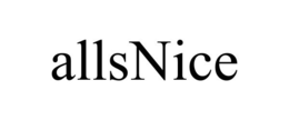 ALLSNICE trademark
