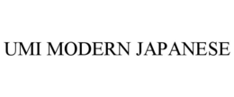 UMI MODERN JAPANESE trademark