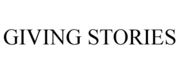 GIVING STORIES trademark