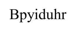 BPYIDUHR trademark