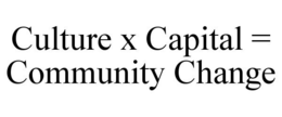 CULTURE X CAPITAL = COMMUNITY CHANGE trademark
