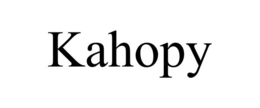 KAHOPY trademark