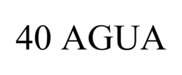 40 AGUA trademark