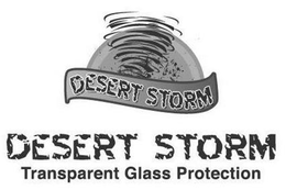 DESERT STORM DESERT STORM TRANSPARENT GLASS PROTECTION trademark