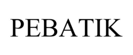 PEBATIK trademark