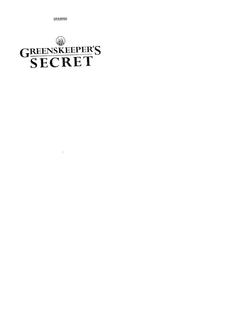 GREENSKEEPER'S SECRET trademark