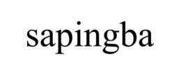 SAPINGBA trademark