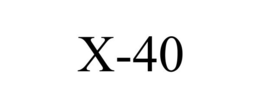 X-40 trademark