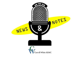 ON THE AIR NEWS & NOTES CW CARROLL WHITE REMC trademark