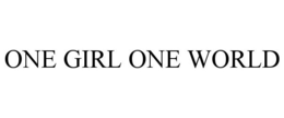 ONE GIRL ONE WORLD trademark