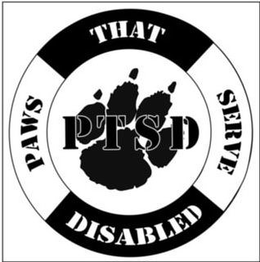 PTSD PAWS THAT SERVE DISABLED trademark