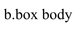 B.BOX BODY trademark
