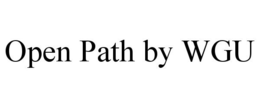 OPEN PATH BY WGU trademark