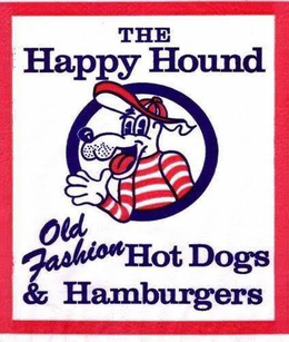 THE HAPPY HOUND OLD FASHION HOT DOGS & HAMBURGERS trademark