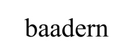 BAADERN trademark