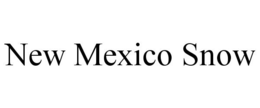 NEW MEXICO SNOW trademark