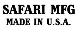 SAFARI MFG MADE IN U.S.A. trademark