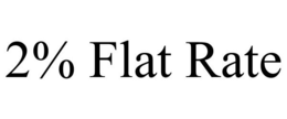 2% FLAT RATE trademark