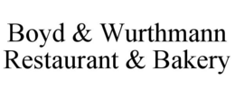 BOYD & WURTHMANN RESTAURANT & BAKERY trademark