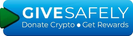 GIVESAFELY DONATE CRYPTO · GET REWARDS trademark