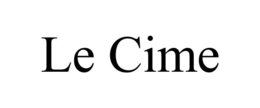 LE CIME trademark