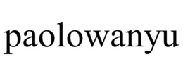 PAOLOWANYU trademark