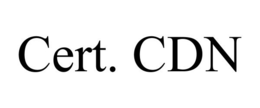 CERT. CDN trademark