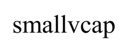 SMALLVCAP trademark
