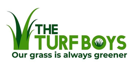 THE TURF BOYS OUR GRASS IS ALWAYS GREENER trademark