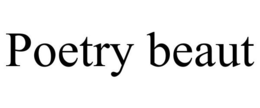 POETRY BEAUT trademark