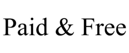 PAID & FREE trademark