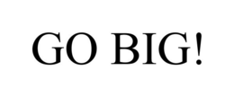 GO BIG! trademark