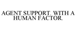 AGENT SUPPORT. WITH A HUMAN FACTOR. trademark