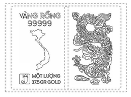 VANG RONG 99999 MOT LUONG 37.5 GR GOLD trademark
