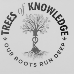 TREES OF KNOWLEDGE OUR ROOTS RUN DEEP TOK trademark